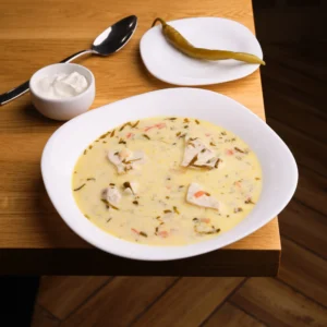 Ciorbă de pui a la grec