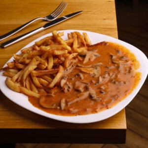 Cartofi prăjiţi cu ciuperci  – 170g/220g